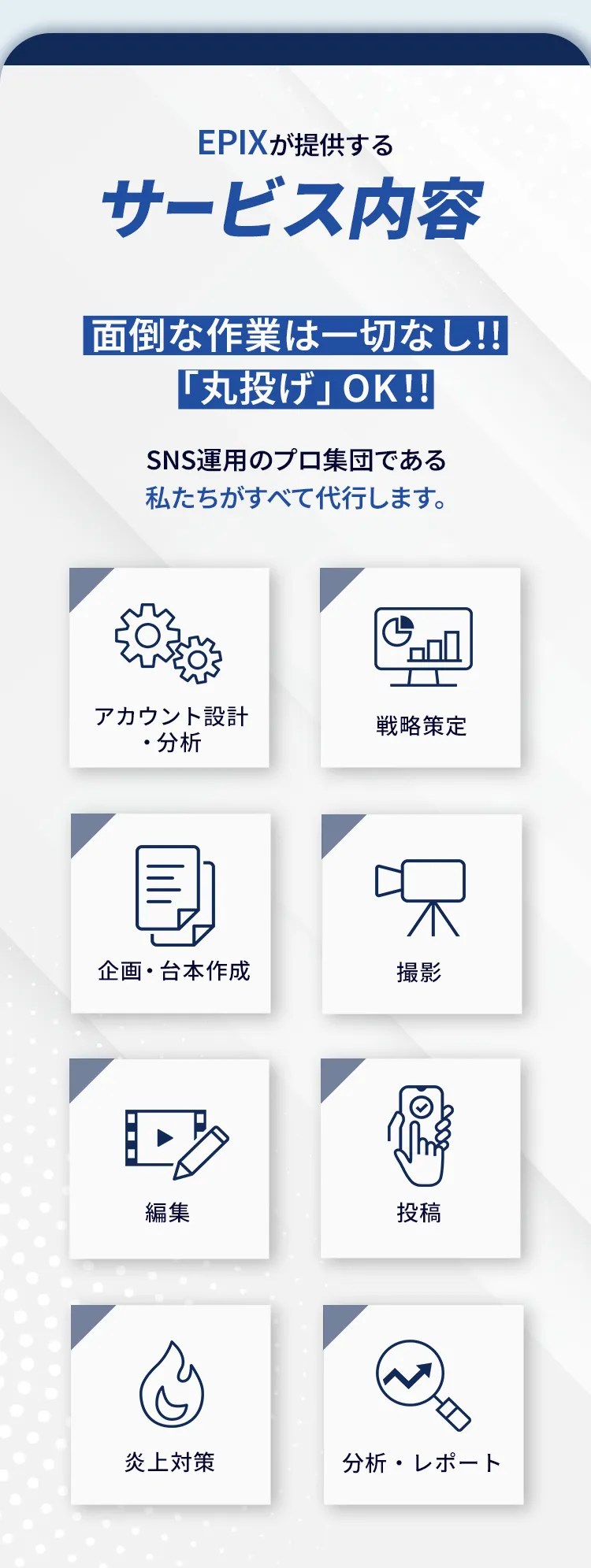 EPIX MEDICALが提供するサービス内容